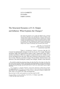 The Structural Dynamics of U.S. Output and Inflation: What Explains