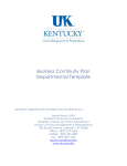 Business Continuity Plan