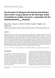 Involvement of mitogen-activated protein kinases and reactive