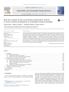 Real-time analysis of low-concentration photovoltaic systems_ A