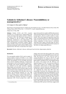 Galanin in Alzheimer s disease: Neuroinhibitory or neuroprotective?