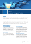 European Transport Practice At A Glance
