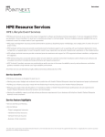 HPE Resource Services