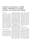 Genetics and genomics in wildlife studies: Implications for