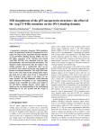 MD Simulations of the P53 oncoprotein structure