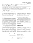 Synthesis of Nitrogen-, Oxygen- and Sulphur