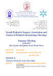 Israeli Pediatric Surgery Association and Society of