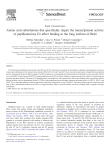 Amino acid substitutions that specifically impair the transcriptional