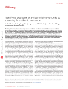 Identifying producers of antibacterial compounds by