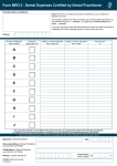 Form MED 2 - Dental Expenses Certified by Dental