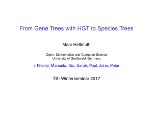 From Gene Trees with HGT to Species Trees