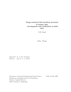 Target-oriented full waveform inversion of seismic data