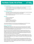 Kit of Parts - facilitator guide