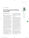 Growing sports betting revenues