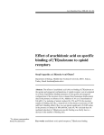 Effect of arachidonic acid on specific binding of [3H]naloxone to