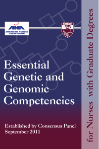 Essential Genetic and Genomic Competencies for Nurses With