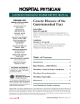 Genetic Diseases of the Gastrointestinal Tract