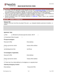 Registration Form - Institutional Biosafety Committee