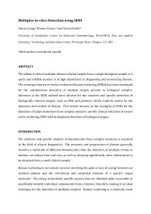 Multiplex in-vitro Detection using SERS