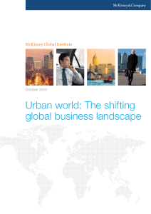 Urban world: The shifting global business landscape