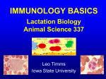 Type of immune response - Iowa State University: Animal Science