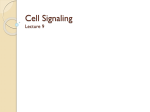 Cell Signaling - Lectures For UG-5