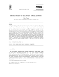 Simple models of the protein folding problem