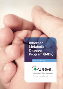 Inherited Metabolic Diseases Program (IMDP)