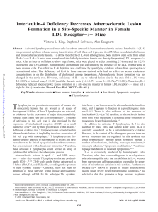 Interleukin-4 Deficiency Decreases Atherosclerotic Lesion