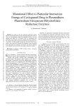 Mutational Effect to Particular Interaction Energy of Cycloguanil Drug