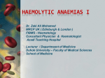 Acute haemolytic anaemia