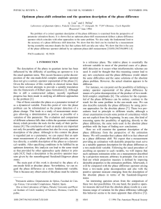 Optimum phase-shift estimation and the quantum description of the