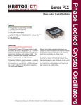 Series PXS Phase Locked Crystal Oscillators from 30 MHz to 200 MHz