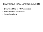 GenBank from NCBI