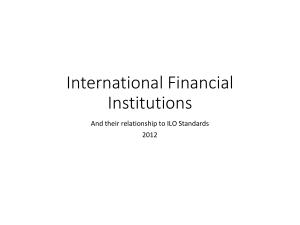 International Financial Institutions