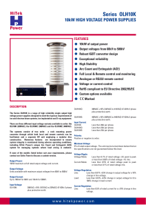 Technical Datasheet for Series OLH10K 10kW