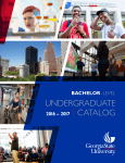 undergraduate catalog - Enrollment Services
