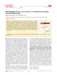 Band Mapping Across a pn-Junction in a Nanorod by Scanning