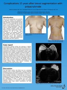 Complications 15 years after breast augmentation with polyacrylamide