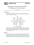 Applying Arc-Flash Detection With Air-Magnetic Circuit Breakers