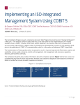 Implementing an ISO-integrated Management System