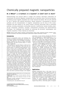 Chemically prepared magnetic nanoparticles