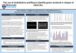 Use of methylation profiling to identify genes involved in relapse in