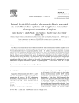 External electric field control of electroosmotic flow in non