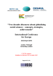 “Two decades discourse about globalizing social sciences