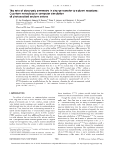 The role of electronic symmetry in charge-transfer-to