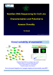 NextGen DNA Sequencing for Cell Line Characterization and