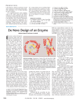 De Novo Design of an Enzyme