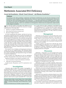 Metformin Associated B12 Deficiency