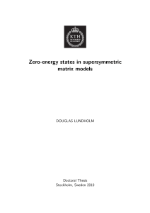 Zero-energy states in supersymmetric matrix models